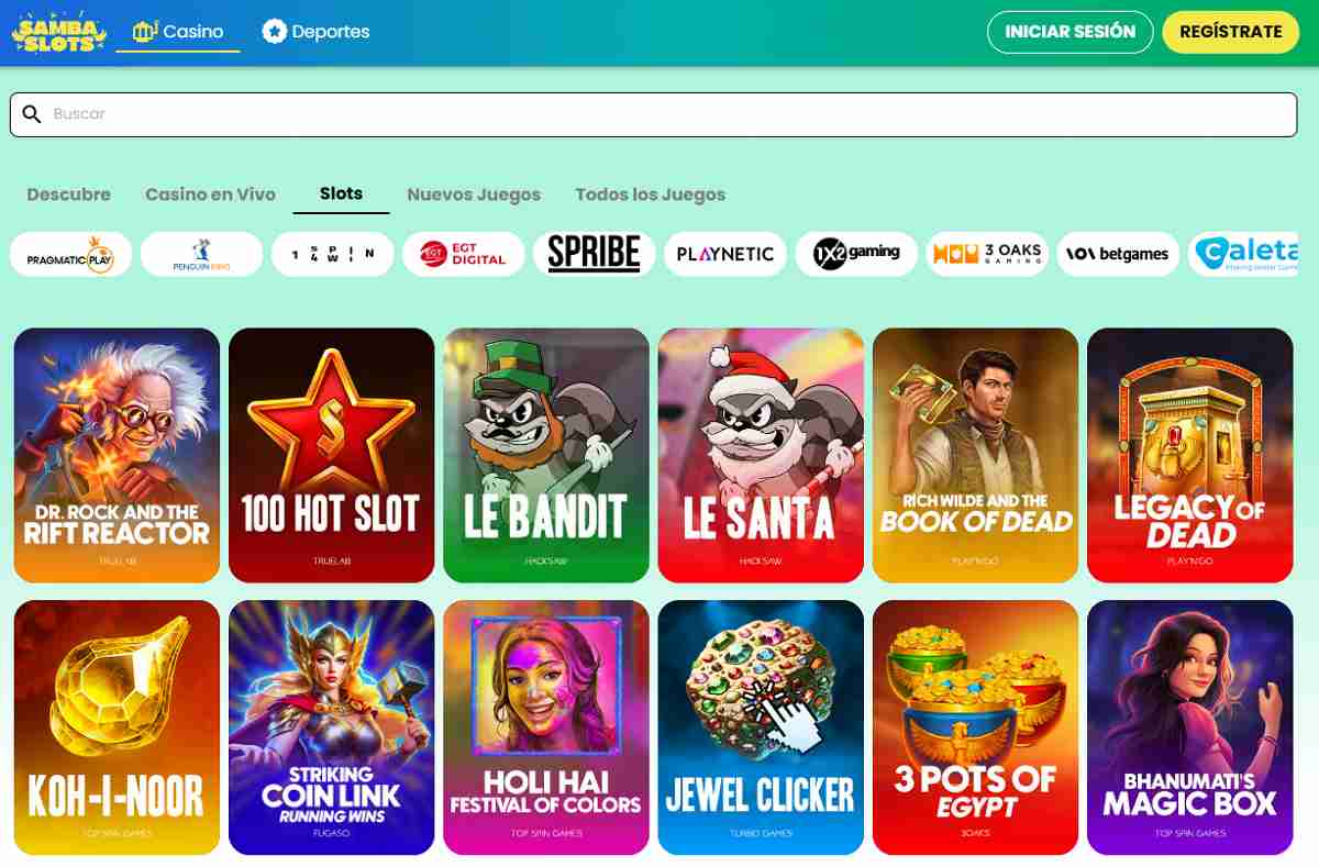 Juegos más importantes de estos casinos online - Slots